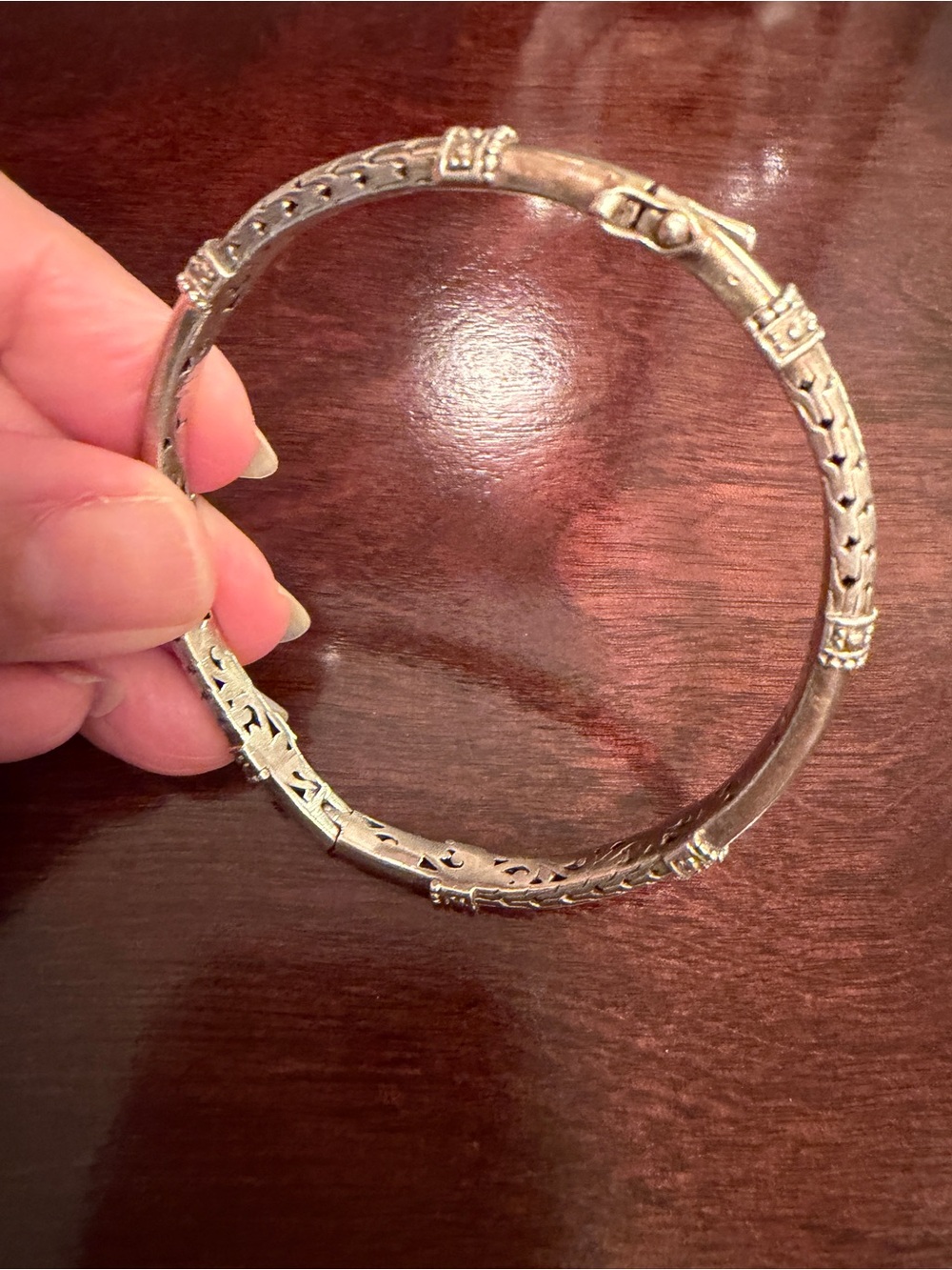 sarda sterling silver bangle bracelet 20grams not round !